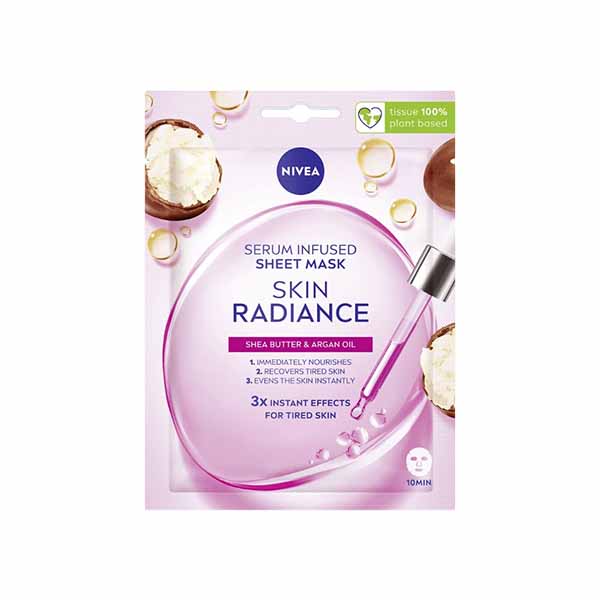 Maske per fytyre per shkelqim  Nivea