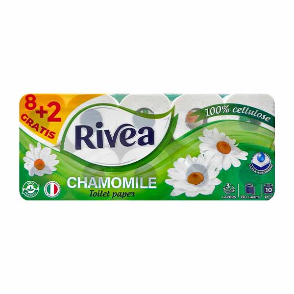 Leter toaleti camomil Rivea 8+2