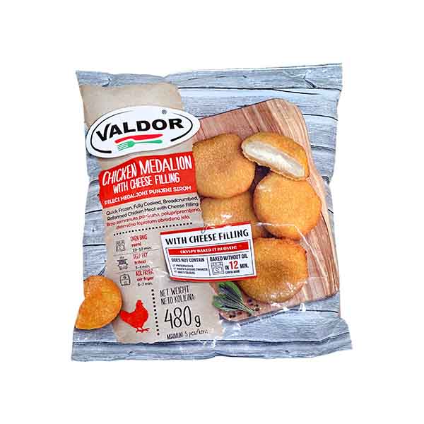 Medalion pule me djath Valdor 480gr