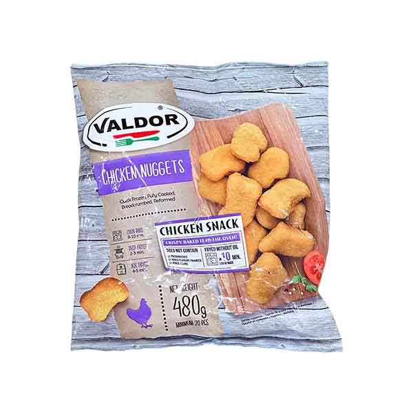 Nuggets pule Valdor 480gr