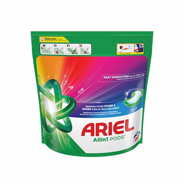 Det per rroba kapsul Color Ariel 60cop