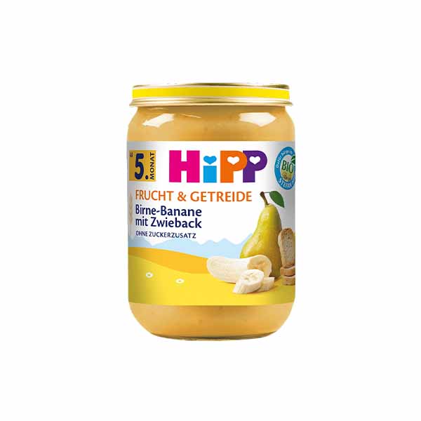 Ushqim per femije me banane Hipp 190gr