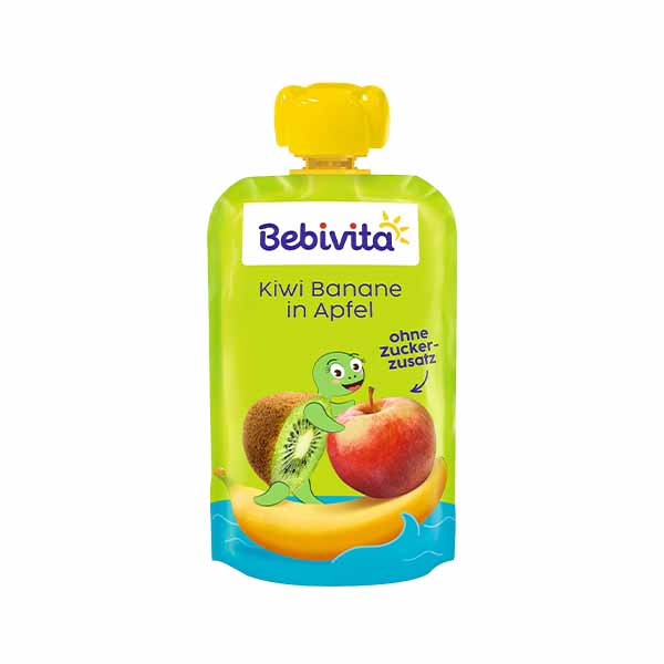 Ushqim me kivi,banane,moll Hipp120gr