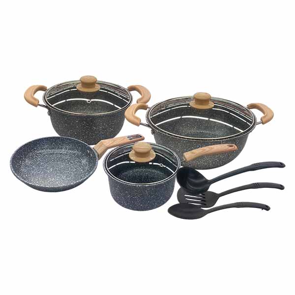 Set tenxhere 7cope dhe 3luge per pergatitje