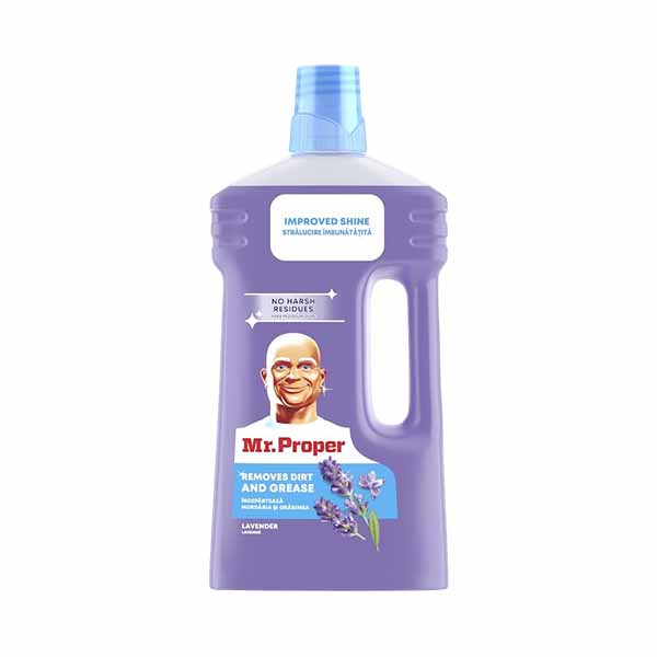 Det per  dysheme lavander Mr proper 1l