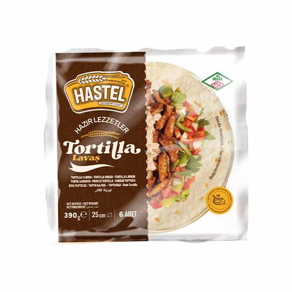 Pete tortilla Hastel 25cm 390gr