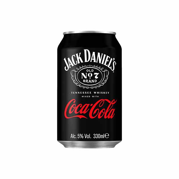 Whiskey me coca cola Jack Daniels 330ml