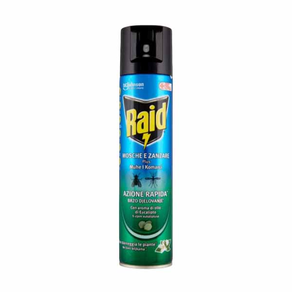 Sprej kunde insekteve eucaliptus Raid 400ml