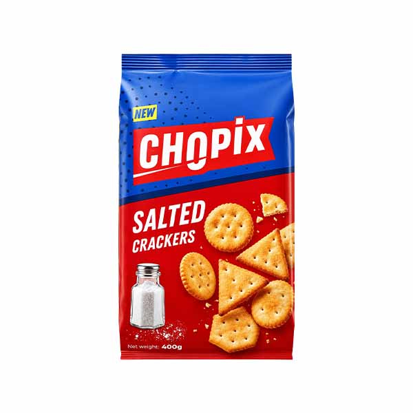 Cracker me kripë Chopix 400 gr