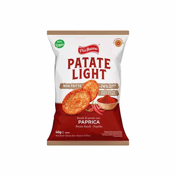 Cips me piper te kuq Piu Buono 40g