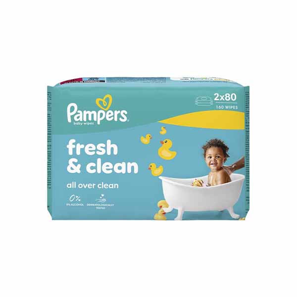 Leter e lagur fresh Pampers 2x80cop