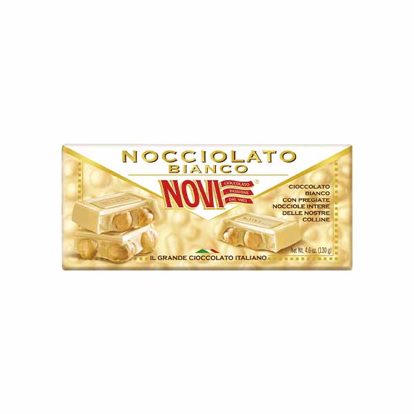 Cokollate e bardhe me lajthi Novi 130gr